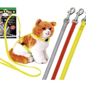 Karlie Katzengeschirr und Leine REFLEX - Silber