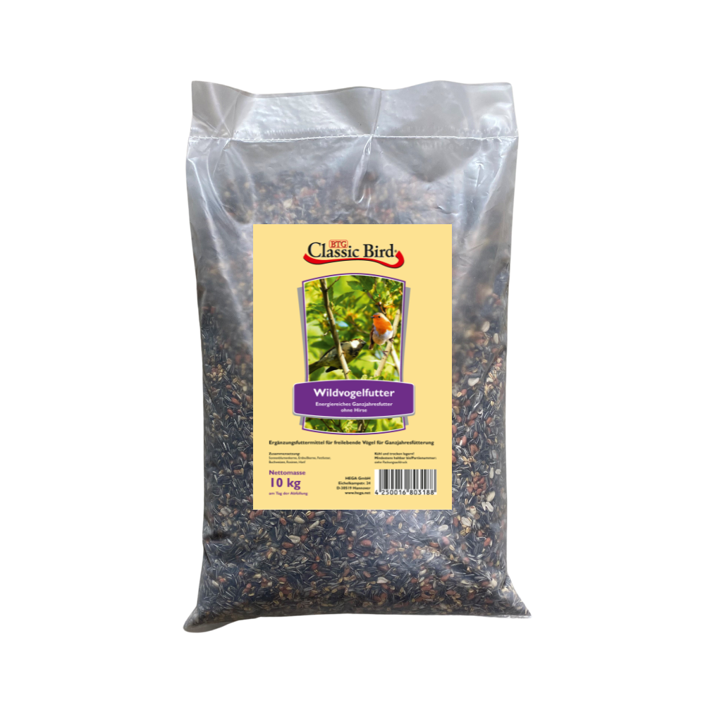Classic_4250016803188_Cla.BirdWildvogelfutterohneHirse10kg
