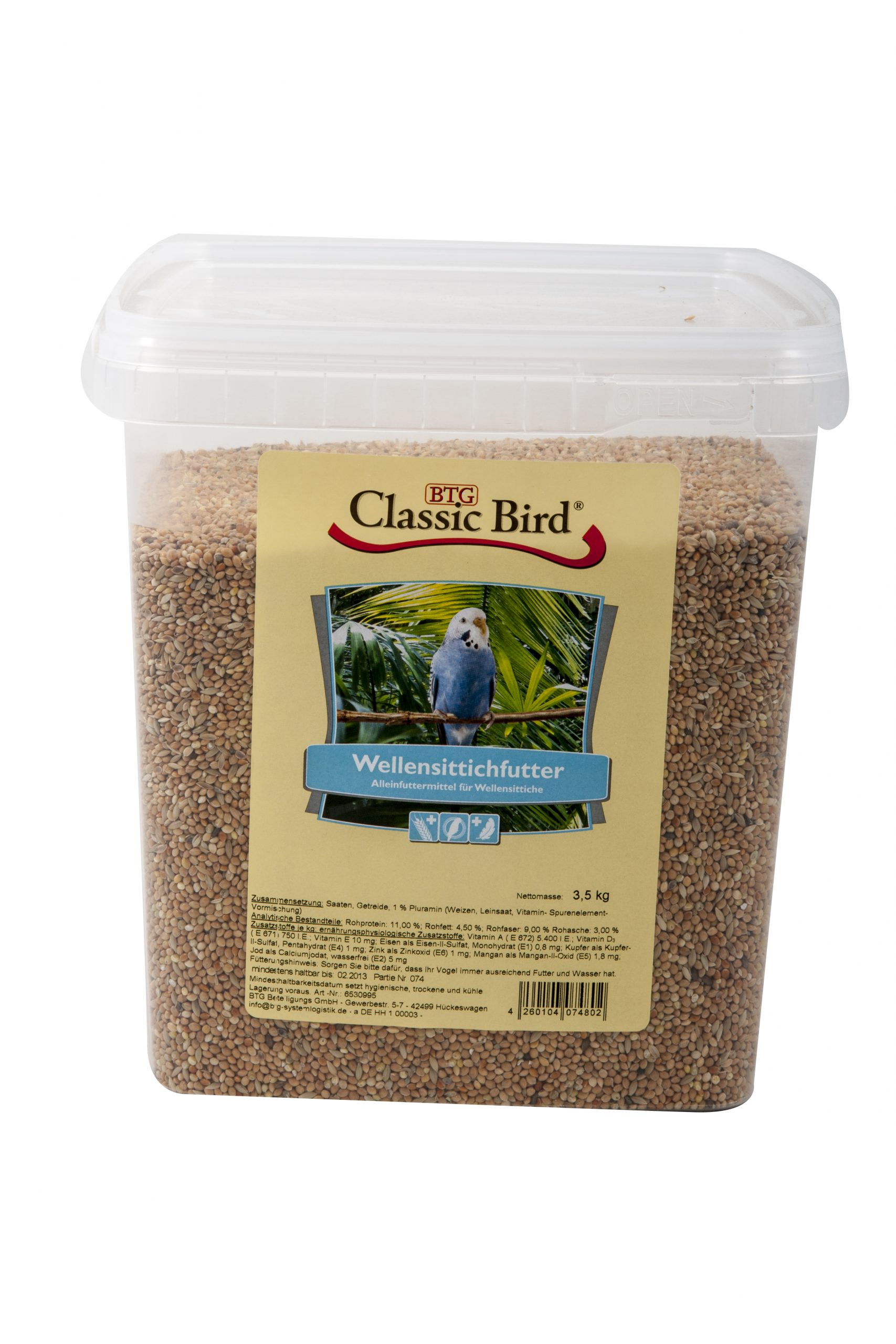 Classic_4260104074802_Cla.BirdSittichfutterEimer35kg