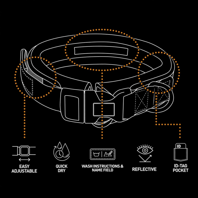 Duvoplus EXPLOR Ultimate Fit Comfy Halsband Classic - Undercover Green - XL - 52-61cm – Bild 3