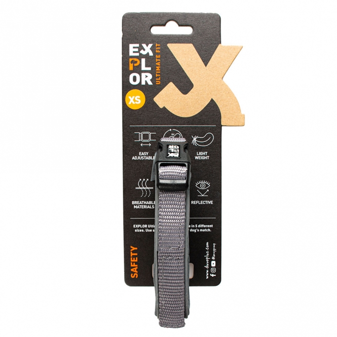 Duvoplus EXPLOR Ultimate Fit Comfy Halsband Safety - Silver Reflective - XS - 30-33cm – Bild 3