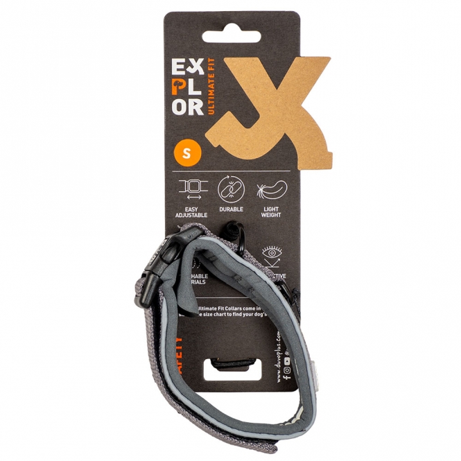 Duvoplus EXPLOR Ultimate Fit Comfy Halsband Safety - Silver Reflective - XS - 30-33cm – Bild 4