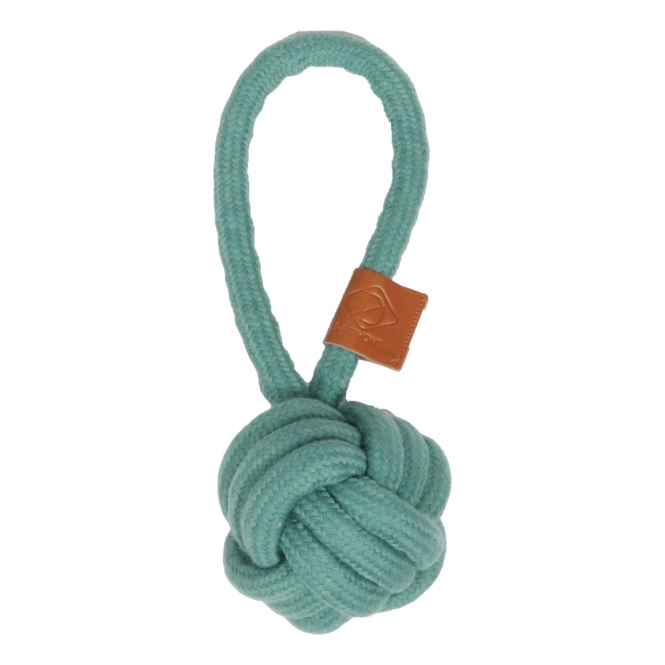 D&D Knotenball mit Schlaufe Harper - blau - 18,5 x 6cm – Bild 4