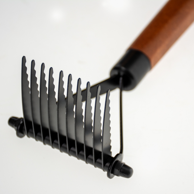 EBI Noir Japandi Entfilzungsharke - 20 x 8 x 6cm – Bild 3