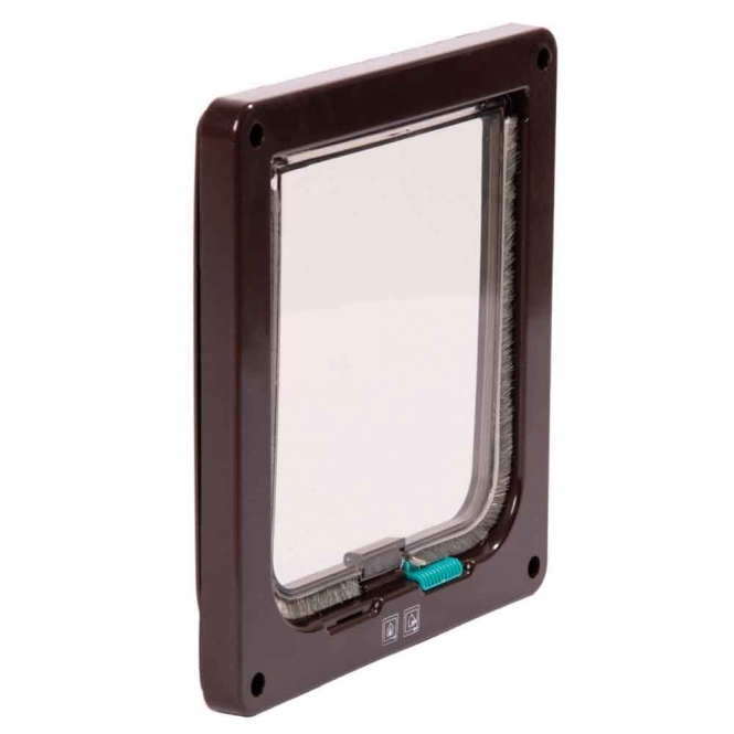 Karlie Flamingo Katzentür Porta 2-Wege-Verschluss - Braun – Bild 3