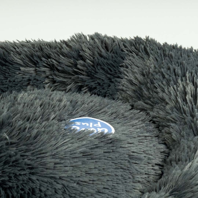 Duvoplus Donutbett Snug - dunkelgrau - S - 50x50x13cm – Bild 4