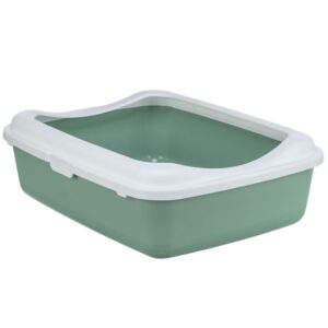 Trixie Katzentoilette Classic mit Rand - salbei/weiß