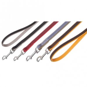 Karlie Vintage Trend Leine - Dunkelbraun/Gelb - 110cm / 14mm