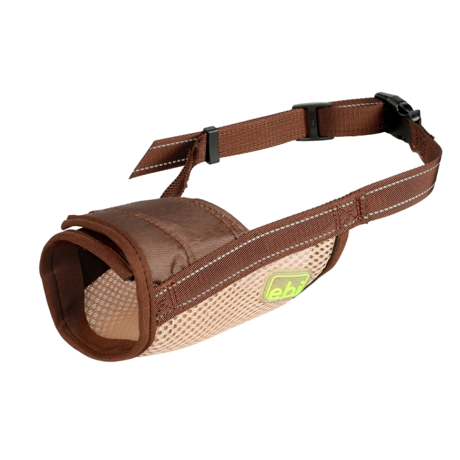 EBI Netz-Maulkorb - braun - XL - 16-44cm / Ø19-24cm – Bild 3