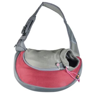 EBI Fronttasche Sarah Crazy Paws - Bordeaux - M - 34x19x47,5cm - max. 5kg