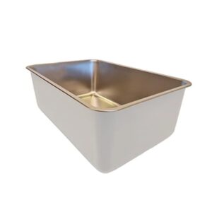 QUAPAS! Edelstahl-Katzentoilette - weiß