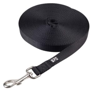 Duvoplus EXPLOR Trackingleine Classic flach - schwarz - 10m/20mm