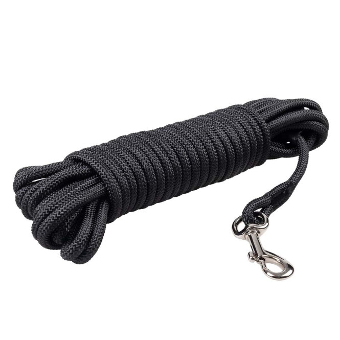 Duvoplus EXPLOR Trackingleine Classic rund - schwarz - 5m/8mm